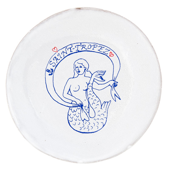 Saint-Tropez Saucer - Mermaid Left Profile