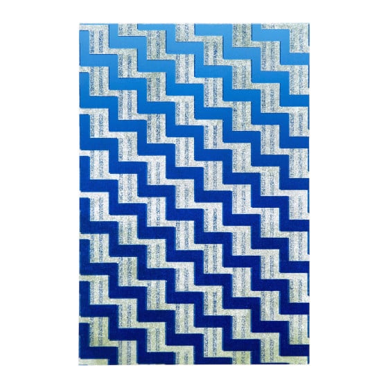 Bloc-notes Papiers à lettres Wes Anderson (bleu vif/bleu foncé)