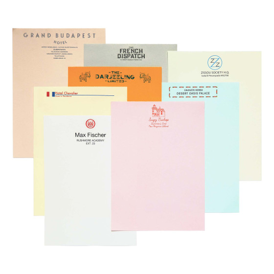 Bloc-notes Papiers à lettres Wes Anderson (argenté)