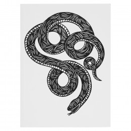 Patch Snake and Flower Notebook