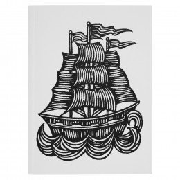 Patch Ship and Boot Notebook
